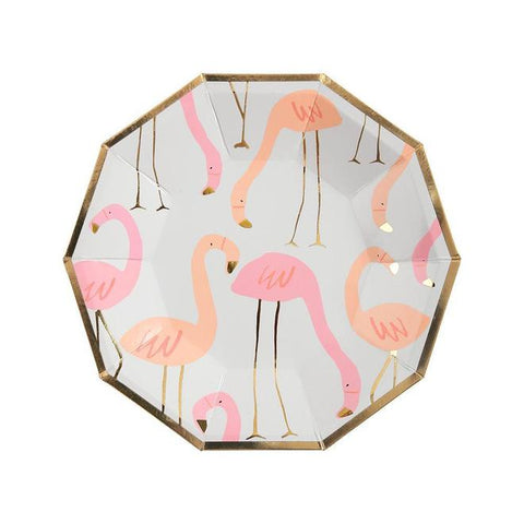 Flamingós tányér