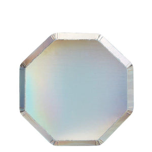 Ezüst holografikus tányér